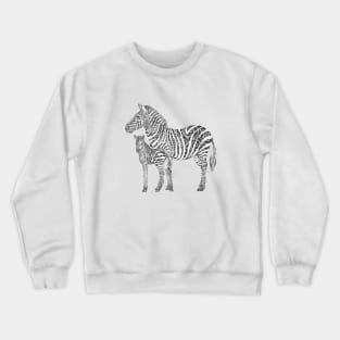 Swirly Zebra Family Crewneck Sweatshirt